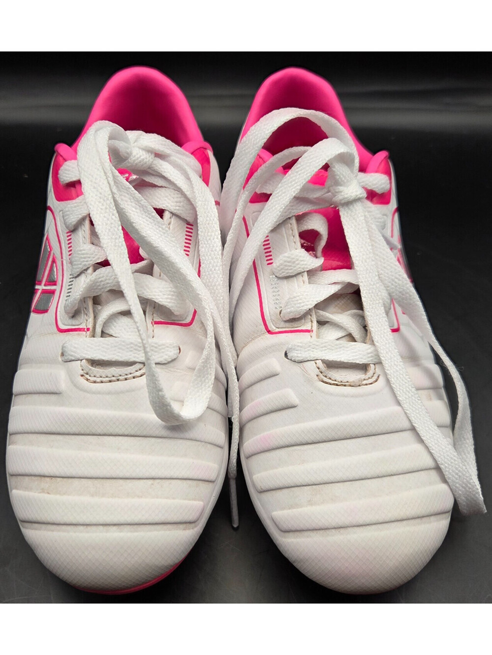Vizari Avalon FG White Pink Kids/Youth Soccer Cleats - Firm Ground Good Conditio